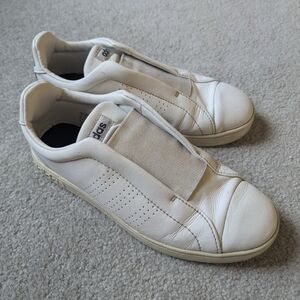 Adidas Classic White Slip-On Shoes Sz 6.5